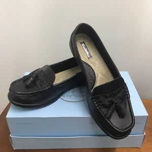 Ladies black loafers